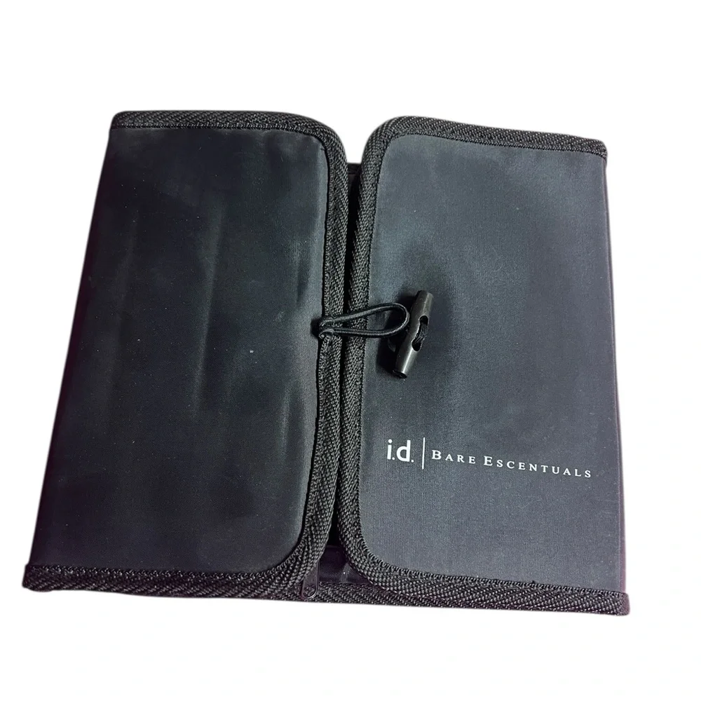Bare Escentials makeup travel bag with brushes